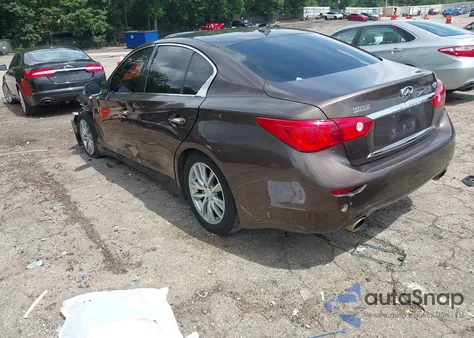 2015 Infiniti Q50 Premium from USA, damaged, VIN JN1BV7AP0FM340493